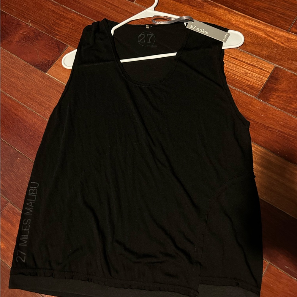 27 Miles Malibu- Black loose tank top